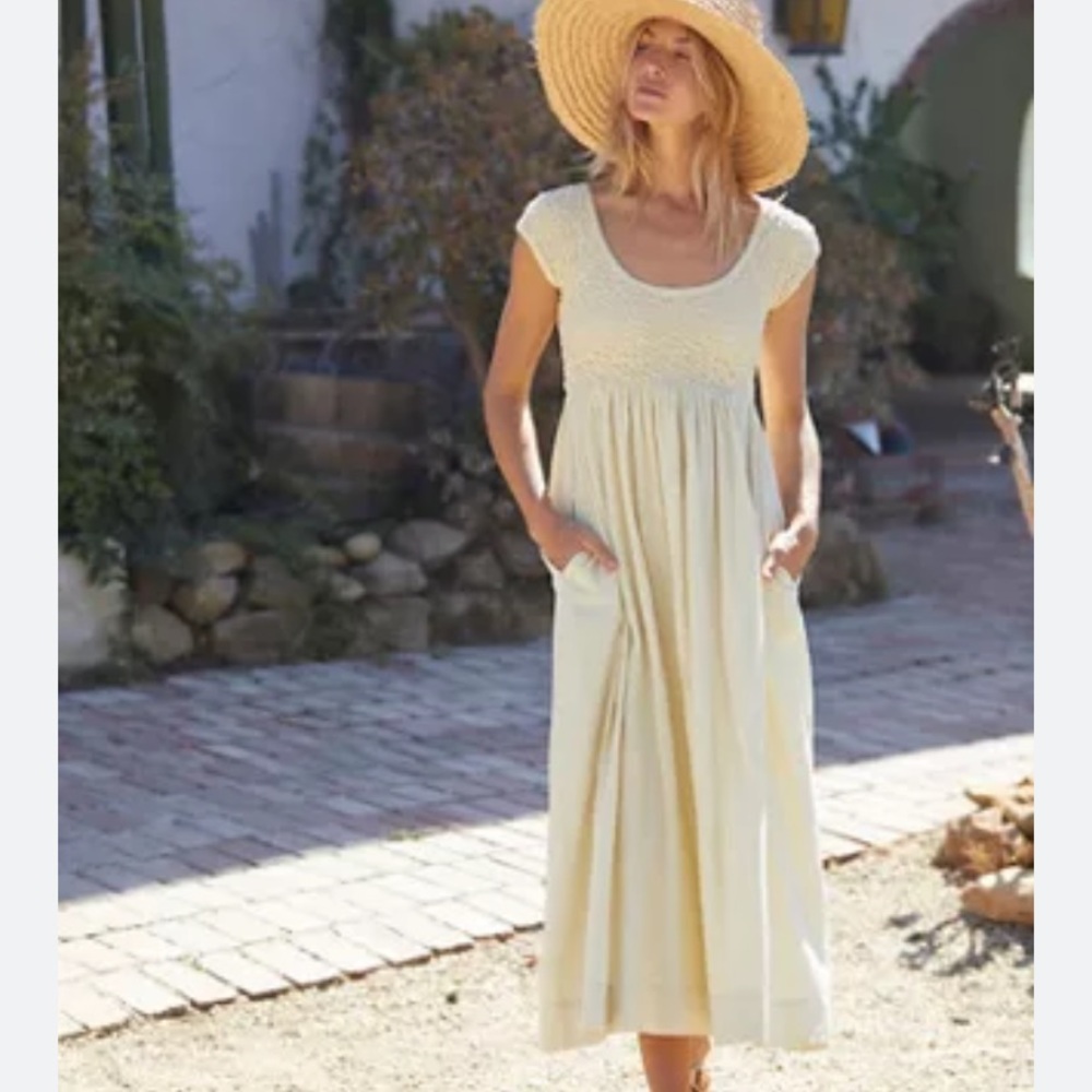 Free people All Eyes On You Midi Dress in opal silk (light green)